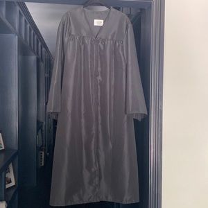 Graduation cap & gown black S 5’4” 5’5” 5’3” Halloween costume mens womens XS M